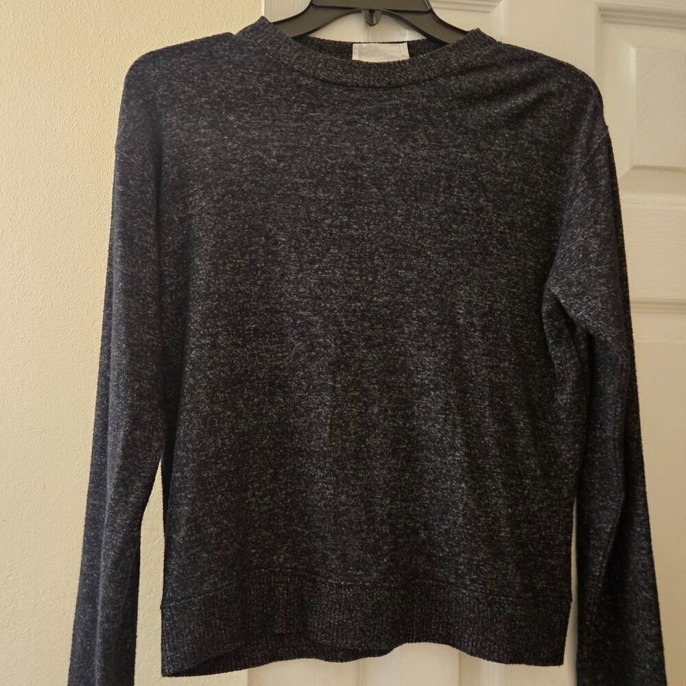 Double Zero Mystical Minamalist soft Comfy Black marled closet staple Shirt M